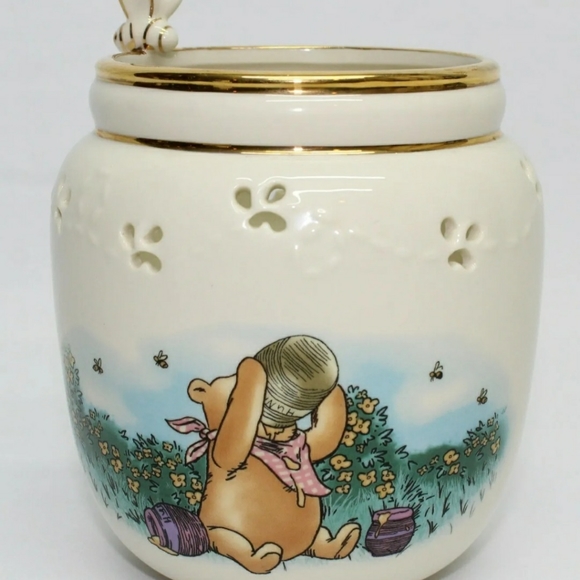 Vintage Lenox Disney Winnie The Pooh The Honey Pot Votive 2001 - Picture 2 of 5